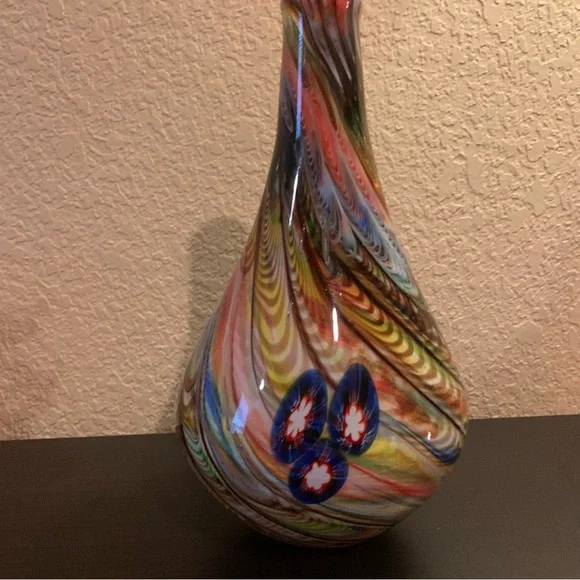Beautiful contemporary Murano glass vase - Picture 7 of 8